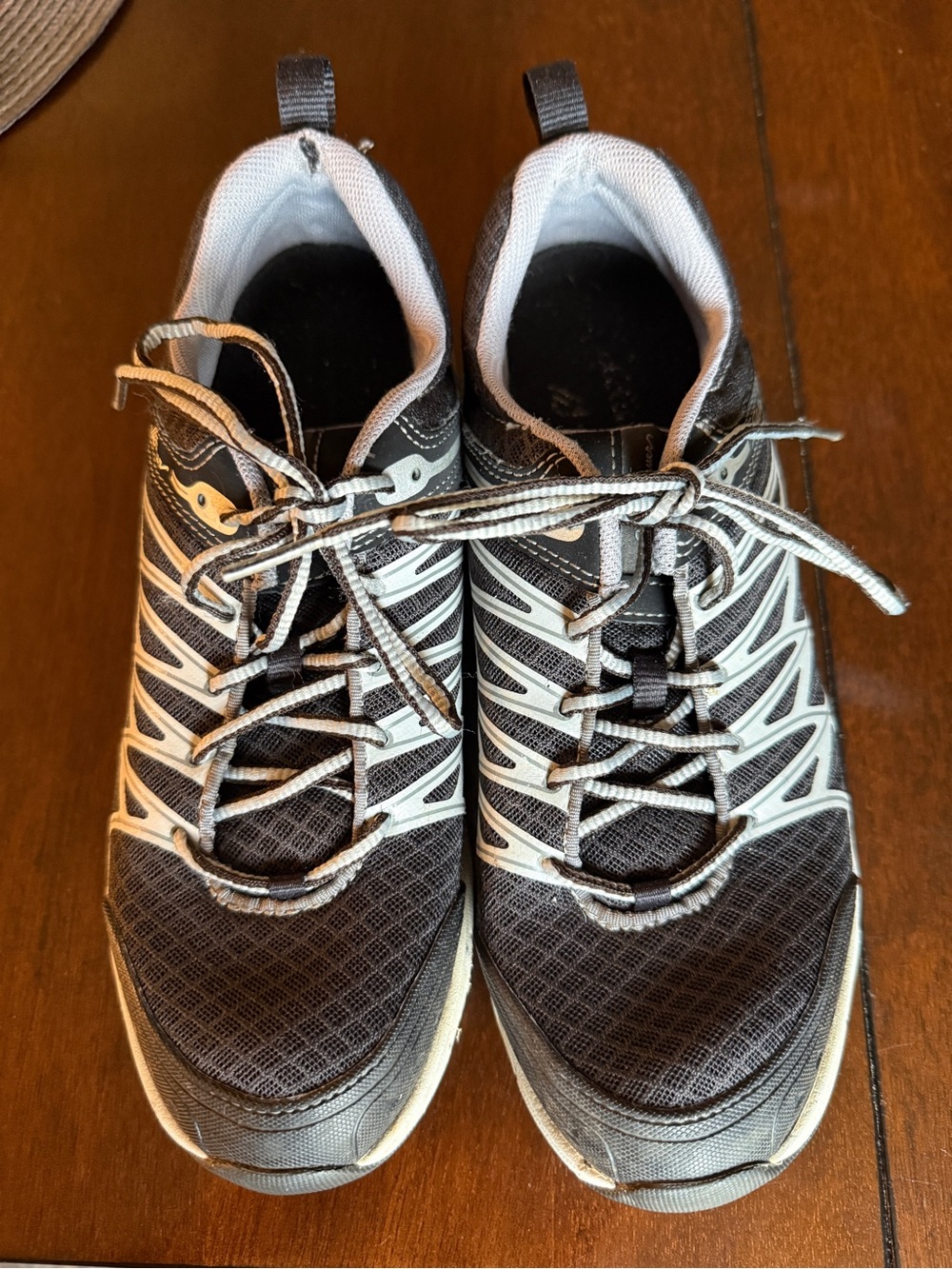 Black and Gray Athletic Running Shoes
